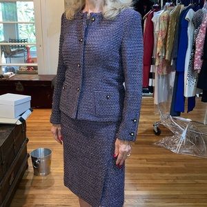 Chanel Metallic 80s Authentic Suit